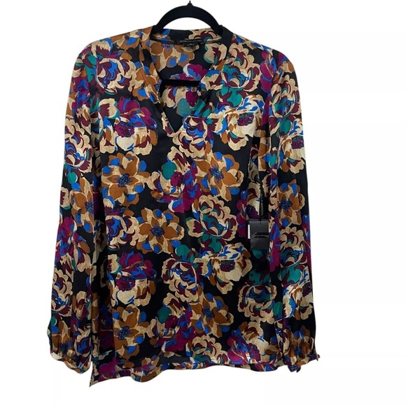 Worth Tops - WORTH New York Floral Silk Blouse Size 10